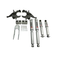 BELLTECH LOWERING KITS 1982-2004 Chevrolet S10/S15 Pickup 4&6 cyl. (Ext Cab) 2" F/3" R drop W/ Street Performance Shocks