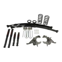 BELLTECH LOWERING KITS 1994-2004 Chevrolet S10/S15 Pickup 6 cyl. (Ext Cab) 4" or 5" F/5" R drop W/ Nitro Drop II Shocks