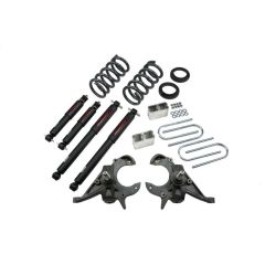 BELLTECH LOWERING KITS 1995-1997 Chevrolet Blazer/Jimmy 6 cyl. 3" F/3" R W/ Nitro Drop II Shocks