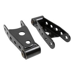 BELLTECH SHACKLE KIT 1973-2018 Chevrolet Silverado/Sierra 1500 (All), 88-10 Silverado/Sierra 2500/3500 (All), 92-99 Tahoe, Yukon & Suburban (2dr/4dr.) 94-01 Dodge Ram 1500 (All) 87-03 Ford F-150 (All) 1/2" Rear Lift