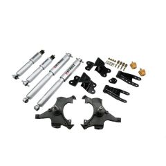 BELLTECH LOWERING KITS 1992-1998 Chevrolet Silverado/Sierra C1500 (Std Cab, ext 454 SS) 2" F/4" R drop W/ Street Performance Shocks