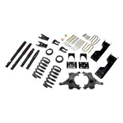 BELLTECH LOWERING KITS 1992-1998 Chevrolet Silverado/Sierra C1500 (Std Cab, ext 454 SS) 4" or 5" F/6" or 7" R drop W/ Nitro Drop II Shocks