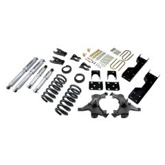 BELLTECH LOWERING KITS 1992-1998 Chevrolet Silverado/Sierra C1500 (Std Cab, ext 454 SS) 4" or 5" F/6" or 7" R drop W/ Street Performance Shocks