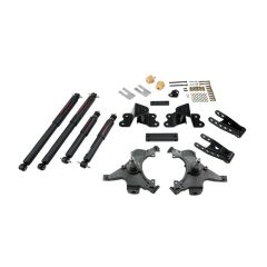 BELLTECH LOWERING KITS 1988-1998 Chevrolet Silverado/Sierra C1500 (Ext Cab) 2" F/4" R drop W/ Nitro Drop II Shocks