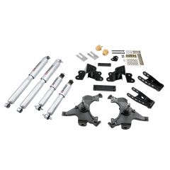 BELLTECH LOWERING KITS  1988-1998 Chevrolet Silverado/Sierra C1500 (Ext Cab) 2" F/4" R drop W/ Street Performance Shocks