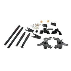BELLTECH LOWERING KITS  1990-1994 Chevrolet Silverado/Sierra C1500 (454 SS Only) 88-98 Chevrolet Silverado/Sierra C2500 (All ext 8 Lug) 2" F/4" R drop W/ Nitro Drop II Shocks
