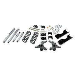 BELLTECH LOWERING KITS  1990-1994 Chevrolet Silverado/Sierra C1500 (454 SS Only) 88-98 Chevrolet Silverado/Sierra C2500 (All ext 8 Lug) 4" or 5" F/6" R drop W/ Street Performance Shocks