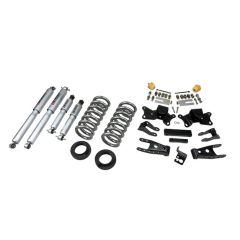 BELLTECH LOWERING KITS 1997-2000 Chevrolet Silverado/Sierra 3/4 Ton & 1 Ton ((All Cabs)/Dually) 1" or 2" F/4" R drop W/ Street Performance Shocks