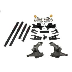 BELLTECH LOWERING KITS 1989-1996 Chevrolet Silverado/Sierra 3/4 Ton & 1 Ton (Ext/Crew Cab) 3" F/4" R drop W/ Nitro Drop II Shocks