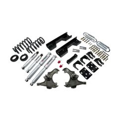 BELLTECH LOWERING KITS 1989-1996 Chevrolet Silverado/Sierra 3/4 Ton & 1 Ton (Ext/Crew Cab) 4" or 5" F/8" R drop W/ Street Performance Shocks