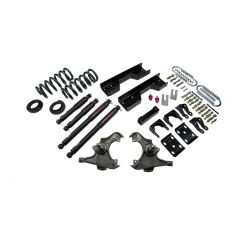 BELLTECH LOWERING KITS 1988- Chevrolet Silverado/Sierra C3500 (Ext Cab, Dually) 4" or 5" F/8" R drop W/ Nitro Drop II Shocks