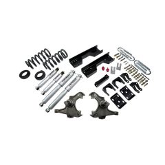BELLTECH LOWERING KITS 1988- Chevrolet Silverado/Sierra C3500 (Ext Cab, Dually) 4" or 5" F/8" R drop W/ Street Performance Shocks
