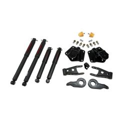 BELLTECH LOWERING KITS 1995-1999 Chevrolet Tahoe/Yukon (4DR) 92-94 Chevrolet Blazer (4DR) 1" or 3" F/3" R drop W/ Nitro Drop II Shocks