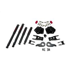BELLTECH LOWERING KITS 1995-1999 Chevrolet Tahoe/Yukon (4DR) 92-94 Chevrolet Blazer (4DR) 1" or 3" F/4" R drop W/ Nitro Drop II Shocks