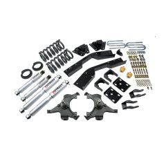 BELLTECH LOWERING KITS 1992-1994 Chevrolet Suburban (2WD, 3/4 Ton 6 Lug) 4" or 5" F/7" R drop W/ Street Performance Shocks