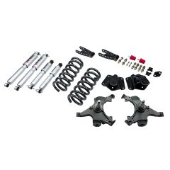 BELLTECH LOWERING KITS 1995-1999 Chevrolet Tahoe/Yukon (4DR only) 3" F/4" R drop W/ Street Performance Shocks