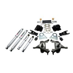 BELLTECH LOWERING KITS 1994-1999 Dodge Ram 1500 (Ext Cab, V8, Auto Trans Only) 2" F/4" R drop W/ Street Performance Shocks