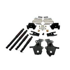 BELLTECH LOWERING KITS 1997-2003 Ford F-150 ((All Cabs), V8 only) 2" F/4" R drop W/ Nitro Drop II Shocks