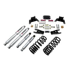 BELLTECH LOWERING KITS 1987-1996 Ford F-150 (Ext Cab) 2" F/4" R drop W/ Street Performance Shocks