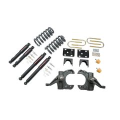 BELLTECH LOWERING KITS 1973-1987 Chevrolet Blazer/Jimmy (1 Rotor) 4" F/6" R drop W/ Nitro Drop II Shocks