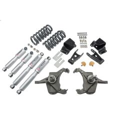BELLTECH LOWERING KITS 1975-1991 Chevrolet Silverado C30 1 Ton (Crew Cab & Dually Only) 4" F/4" R drop W/ Street Performance Shocks