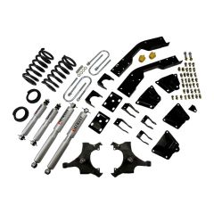 BELLTECH LOWERING KITS 1995-1999 Chevrolet Suburban C2500 (6 Lug) 2" to 5" F/ 7" R drop W/ Street Performance Shocks