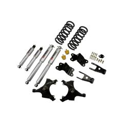 BELLTECH LOWERING KITS 1988-1991 Chevrolet Silverado/Sierra C1500 (Std Cab) 3" F/4" R drop W/ Street Performance Shocks