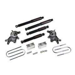BELLTECH LOWERING KITS 1998-2000 Nissan Frontier (all except: crew cab) 2" F/3" R drop W/ Nitro Drop II Shocks