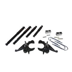 BELLTECH LOWERING KITS  1982-2004 Chevrolet S10/S15 Pickup 4&6 cyl. (Std Cab) 83-97 Chevrolet Blazer/Jimmy 4&6 cyl. 2" F/2" R drop W/ Nitro Drop II Shocks