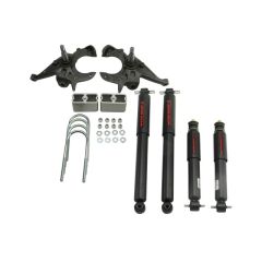 BELLTECH LOWERING KITS 1982-2004 Chevrolet S10/S15 Pickup 4&6 cyl. (Ext Cab) 2" F/3" R drop W/ Nitro Drop II Shocks
