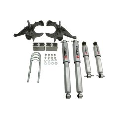 BELLTECH LOWERING KITS 1982-2004 Chevrolet S10/S15 Pickup 4&6 cyl. (Ext Cab) 2" F/3" R drop W/ Street Performance Shocks