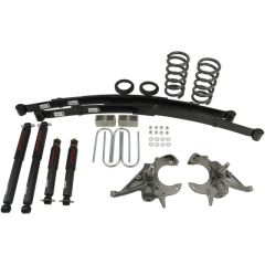 BELLTECH LOWERING KITS 1994-2004 Chevrolet S10/S15 Pickup 6 cyl. (Ext Cab) 4" or 5" F/5" R drop W/ Nitro Drop II Shocks