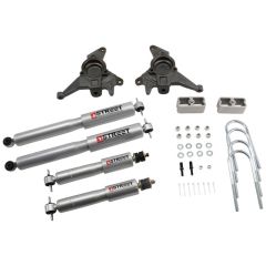 BELLTECH LOWERING KITS 1998-2003 Chevrolet Blazer/Jimmy 6 cyl. (incl Extreme) 2" F/2" R drop W/ Street Performance Shocks