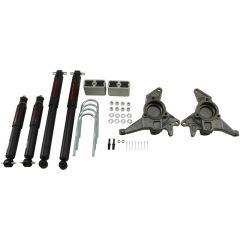 BELLTECH LOWERING KITS 1998-2003 Chevrolet Blazer/Jimmy 6 cyl. (incl Extreme) 2" F/3" R drop W/ Nitro Drop II Shocks