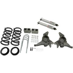 BELLTECH LOWERING KITS 1998-2003 Chevrolet Blazer/Jimmy 6 cyl. (except Extreme) 4" or 5" F/3" R drop W/ Street Performance Shocks