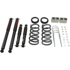BELLTECH LOWERING KITS  1982-2004 Chevrolet S10/S15 Pickup 4&6 cyl. (Std Cab) 83-97 Chevrolet Blazer/Jimmy 4&6 cyl. 2" or 3" F/3" R drop W/ Nitro Drop II Shocks