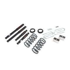 BELLTECH LOWERING KITS 1994-2004 Chevrolet S10/S15 Pickup 6 cyl. (Std Cab) 95-97 Chevrolet Blazer/Jimmy 6 cyl. 2" or 3" F/3" R drop W/ Nitro Drop II Shocks
