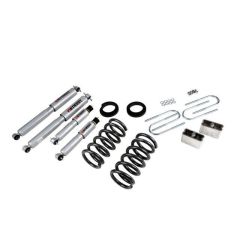 BELLTECH LOWERING KITS 1994-2004 Chevrolet S10/S15 Pickup 6 cyl. (Std Cab) 95-97 Chevrolet Blazer/Jimmy 6 cyl. 2" or 3" F/3" R drop W/ Street Performance Shocks