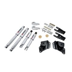 BELLTECH LOWERING KITS 2005-2006 Chevrolet Silverado/Sierra (Std Cab, w/ Factory Front Torsion bar) 1" or 2" F/4" R drop W/ Street Performance Shocks