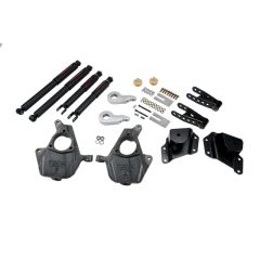 BELLTECH LOWERING KITS 2005-2006 Chevrolet Silverado/Sierra (Std Cab, w/ Factory Front Torsion bar) 3" or 4" F/4" R drop W/ Nitro Drop II Shocks