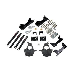 BELLTECH LOWERING KITS 2005-2006 Chevrolet Silverado/Sierra (Std Cab, w/ Factory Front Torsion bar) 3" or 4" F/6" R drop W/ Nitro Drop II Shocks