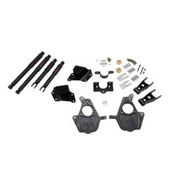BELLTECH LOWERING KITS 1999-2000 Chevrolet Silverado/Sierra (Ext Cab) 2" F/4" R drop W/ Nitro Drop II Shocks