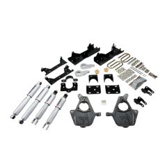 BELLTECH LOWERING KITS 2005-2006 Chevrolet Silverado/Sierra (Ext Cab, w/ Factory Front Torsion bar) 3" or 4" F/6" R drop W/ Street Performance Shocks