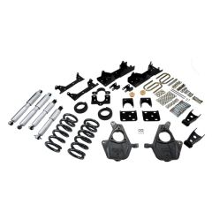 BELLTECH LOWERING KITS 2001-2006 Chevrolet Silverado/Sierra (Ext Cab) 4" or 5" F/6" or 7" R drop W/ Street Performance Shocks