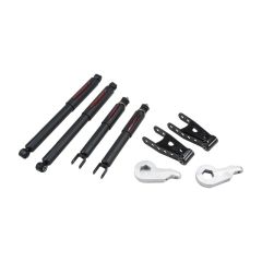 BELLTECH LOWERING KITS 2003-2007 Chevrolet Silverado SS (2WD/4WD) 01-04 GMC Sierra Denali 2" F/2" R drop W/ Nitro Drop II Shocks