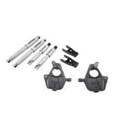 BELLTECH LOWERING KITS 2003-2007 Chevrolet Silverado SS (2WD/4WD) 01-04 GMC Sierra Denali 2" F/2" R drop W/ Street Performance Shocks