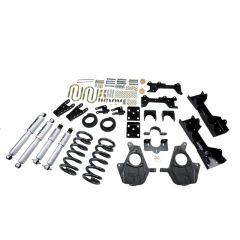 BELLTECH LOWERING KITS 1999-2000 Chevrolet Silverado/Sierra (Ext Cab) 4" or 5" F/6" or 7" R drop W/ Street Performance Shocks