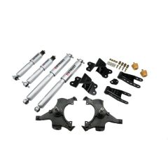 BELLTECH LOWERING KITS 1992-1998 Chevrolet Silverado/Sierra C1500 (Std Cab, ext 454 SS) 2" F/4" R drop W/ Street Performance Shocks