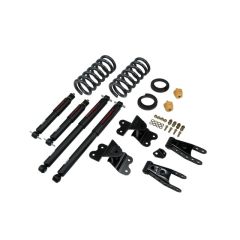 BELLTECH LOWERING KITS 1988-1998 Chevrolet Silverado/Sierra C1500 (Std Cab, ext 454 SS) 2" or 3" F/4" R drop W/ Nitro Drop II Shocks