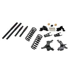 BELLTECH LOWERING KITS 1992-1998 Chevrolet Silverado/Sierra C1500 (Std Cab, ext 454 SS) 3" F/4" R drop W/ Nitro Drop II Shocks